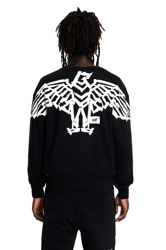 Boy Backprint Tape Eagle Sweatshirt