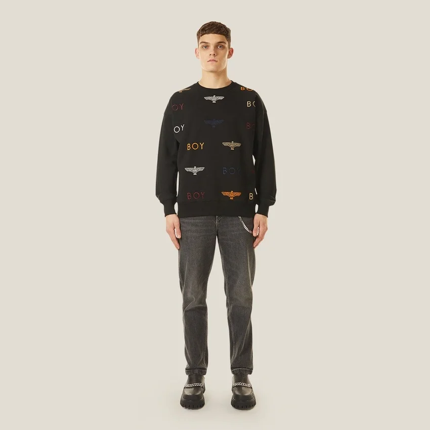 Boy Mania Embroidery Sweatshirt