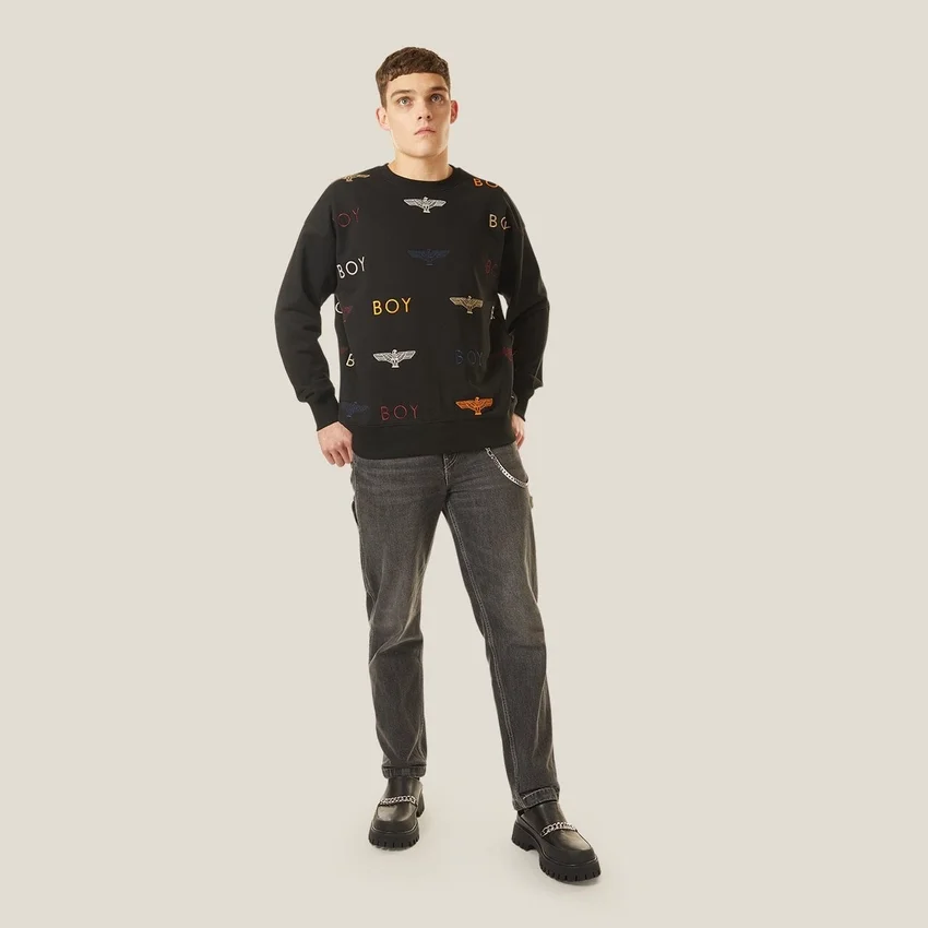 Boy Mania Embroidery Sweatshirt