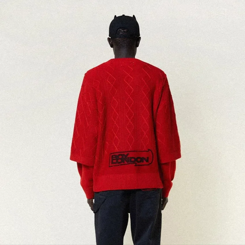 Cheeky Devil Double Sleeve Jumper