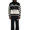 Chequered Sleeve Knit