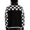 Chequered Sleeve Knit