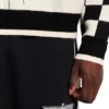 Chequered Sleeve Knit