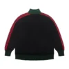 Crochet Black Tracksuit Jacket
