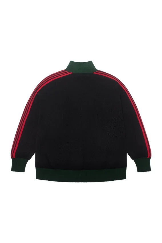 Crochet Black Tracksuit Jacket