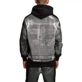Denim Graphic Hoodie
