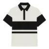 Distressed Stripe Short Sleeve Rugby Top