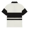 Distressed Stripe Short Sleeve Rugby Top