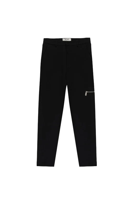 Jersey Tailored Zip Trousers