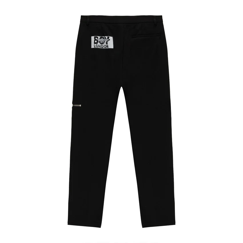 Jersey Tailored Zip Trousers