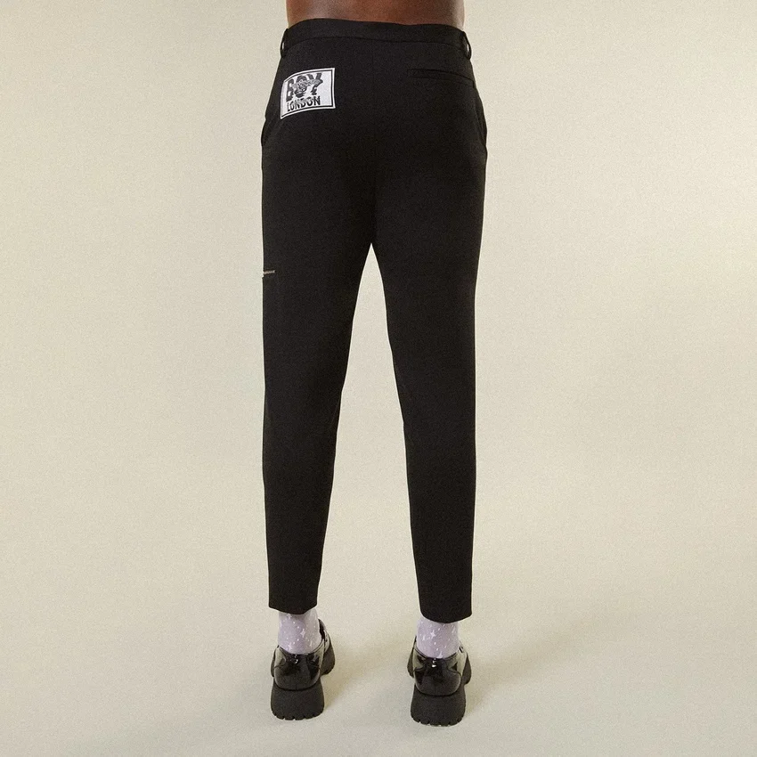 Jersey Tailored Zip Trousers