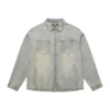 Laser Distressed Denim Jacket