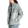 Laser Distressed Denim Jacket
