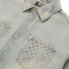 Laser Distressed Denim Jacket