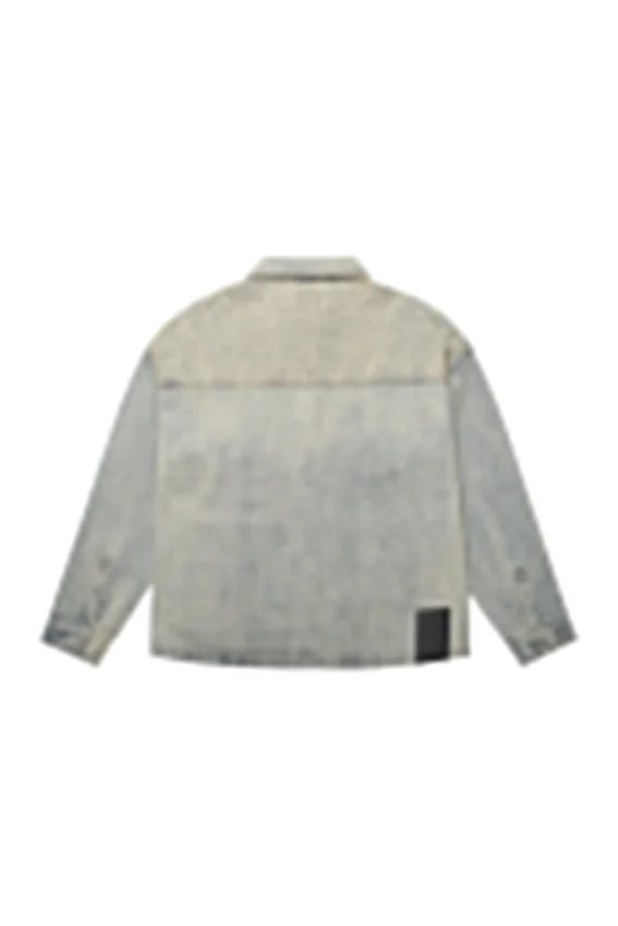 Laser Distressed Denim Jacket