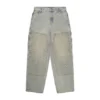 Laser Distressed Denim Trousers