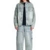 Laser Distressed Denim Trousers