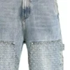 Laser Distressed Denim Trousers