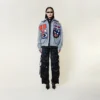 Moto Sticker Bomber Varsity Jacket