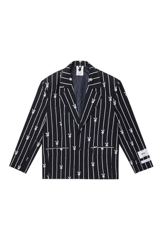 Playboy X Boy Bunny Pinstripe Blazer