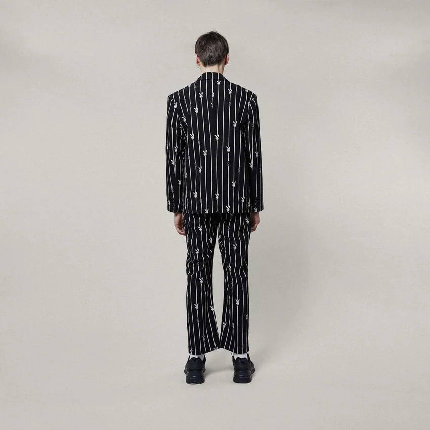 Playboy X Boy Bunny Pinstripe Blazer