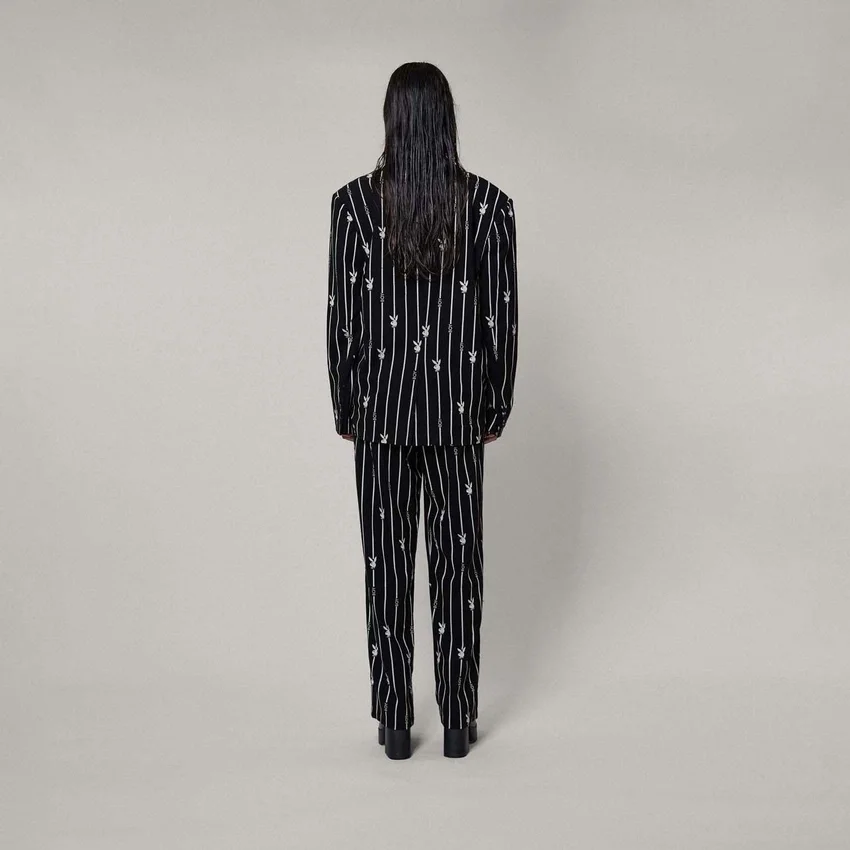 Playboy X Boy Bunny Pinstripe Trousers
