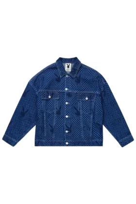 Playboy X Boy Checkerboard Denim Jacket