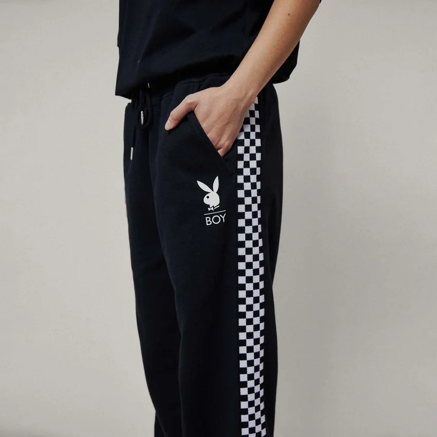 Playboy X Boy Checkerboard Vortex Joggers