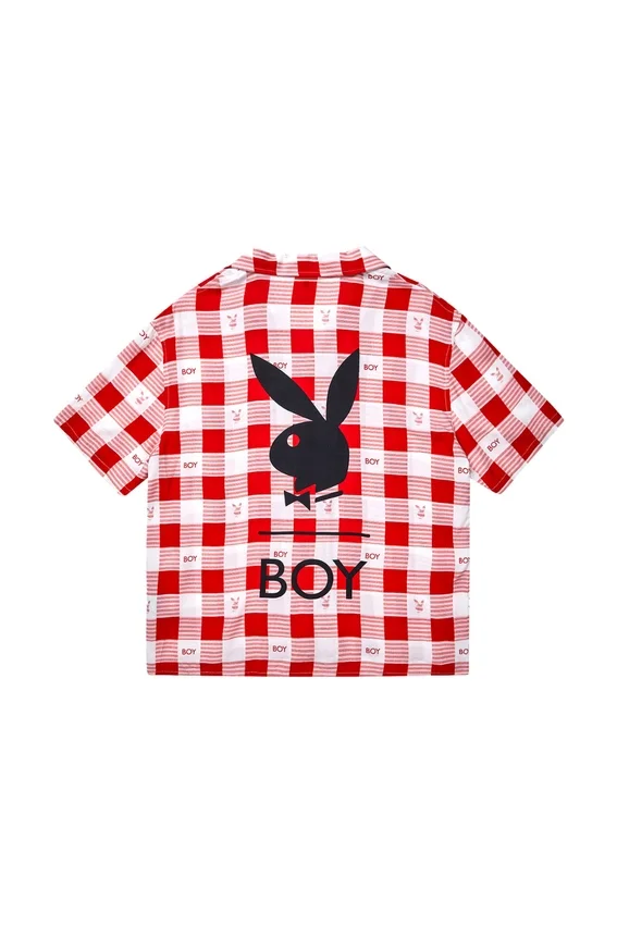 Playboy X Boy Gingham Bunny Resort Shirt