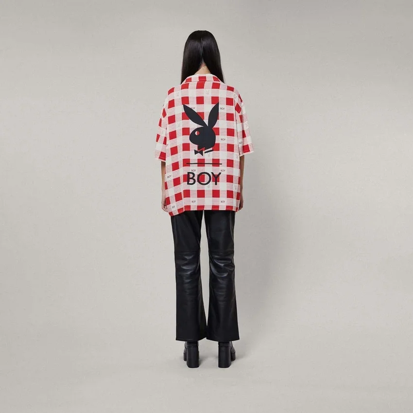 Playboy X Boy Gingham Bunny Resort Shirt