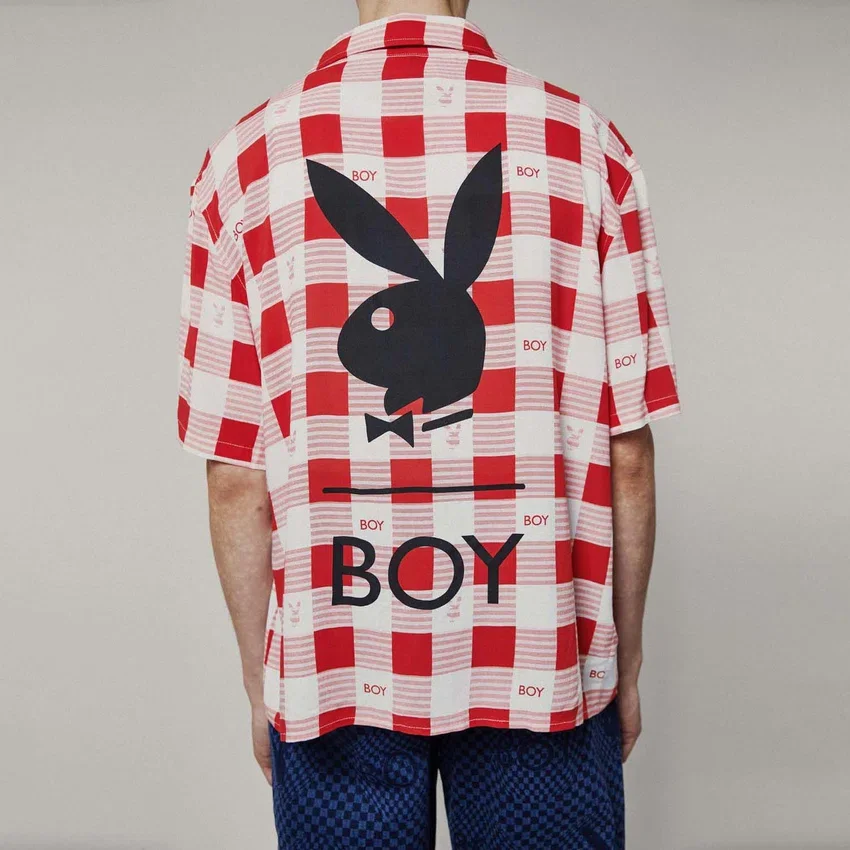 Playboy X Boy Gingham Bunny Resort Shirt
