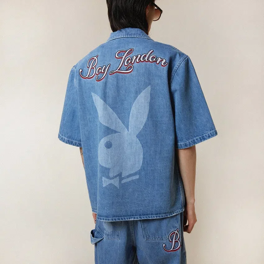 Playboy X Boy Jumbo Bunny Denim Shirt