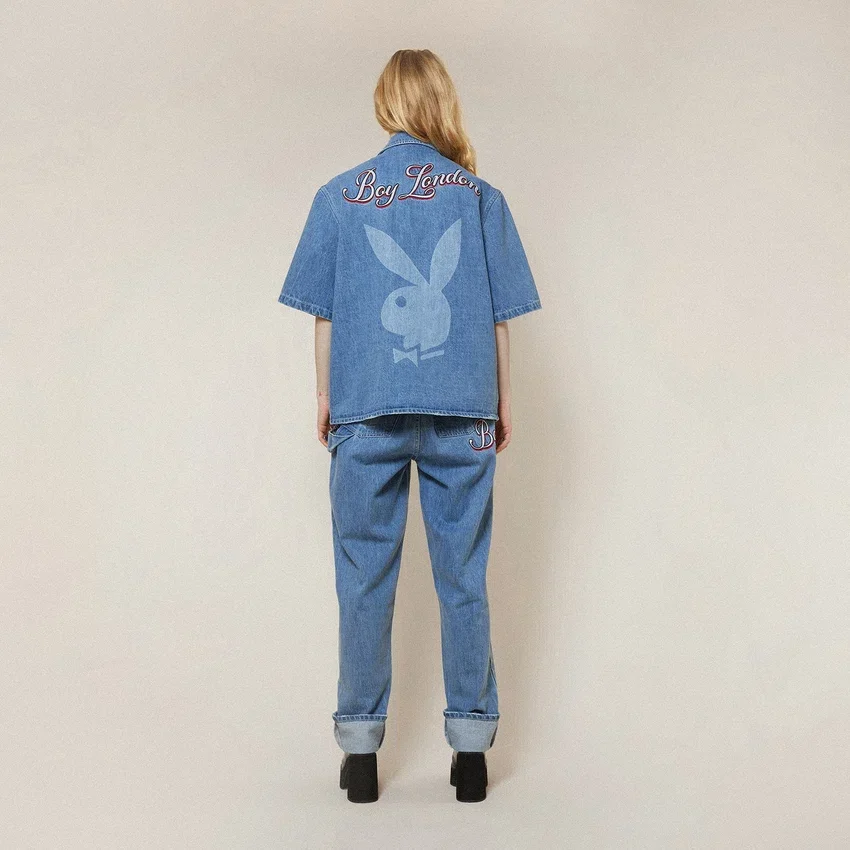 Playboy X Boy Jumbo Bunny Denim Shirt