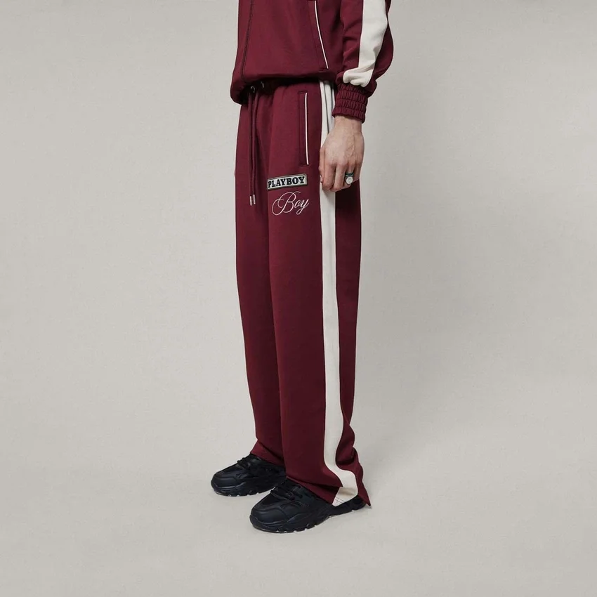 Playboy X Boy Wide Leg Nylon Track Pants