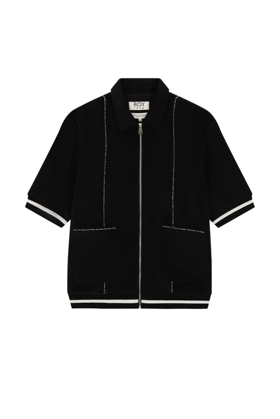 Zipped Terry Shirt